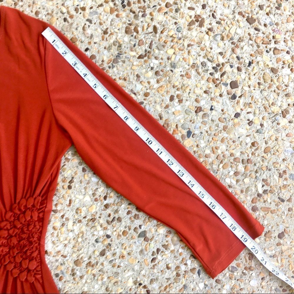 Bleeker & Mcdougal Rust Asymmetrical Cinched Hem … - image 6